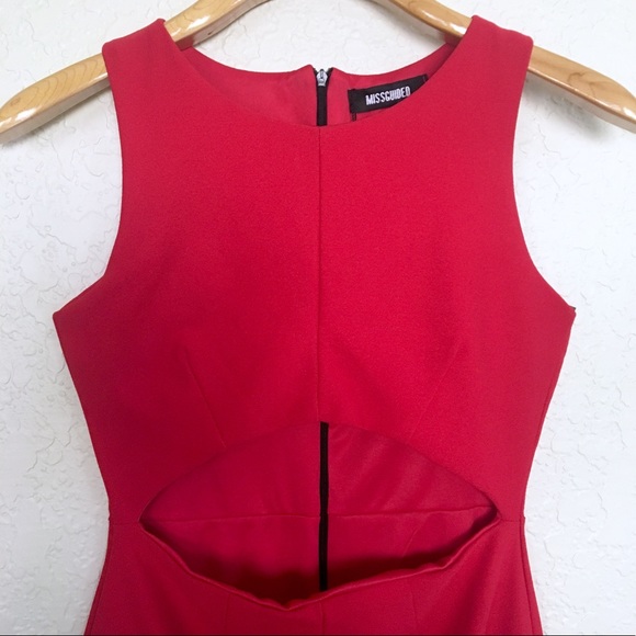 Missguided Cutout Waist Midi Bodycon Dress - Picture 2 of 6